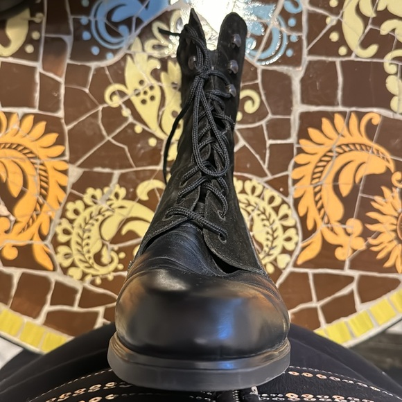 RIEKER LACE UP LEATHER BOOT Sz:39 - Picture 4 of 8